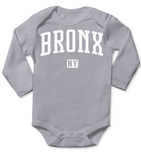 Bronx New York Vintage Long Sleeve Baby One-Piece