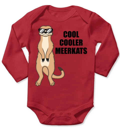 Cool Meerkat With Sunglasses Funny Quote Gift Long Sleeve Baby One-Piece