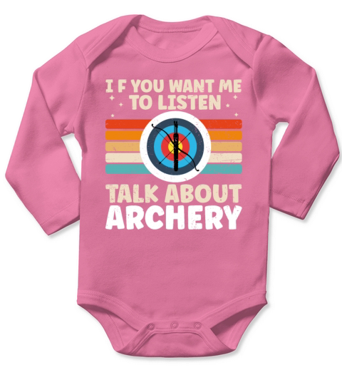 Funny Archery Coach Design For Archery Mom Cool Long Sleeve Baby One-Piece
