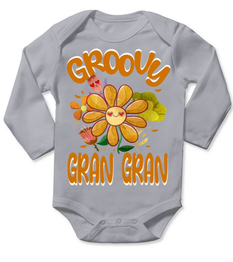 Groovy Gran Gran Family Matching Vintage Family Long Sleeve Baby One-Piece