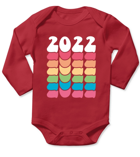 Happy New Year Gifts 2022 New Years Long Sleeve Baby One-Piece