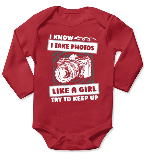 Photography Photographer Girl Long Sleeve Baby One-Piece