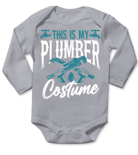 Plumbing Plumber Halloween Vintage Long Sleeve Baby One-Piece