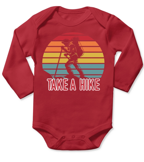 Take A Hike Vintage Long Sleeve Baby One-Piece