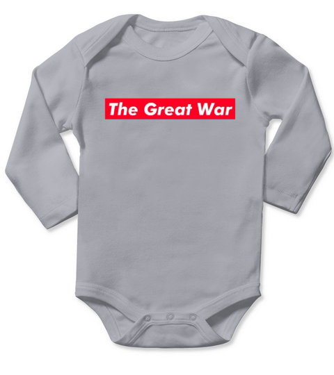The Great War Red Box Text Gift Music Fan Lover Long Sleeve Baby One-Piece