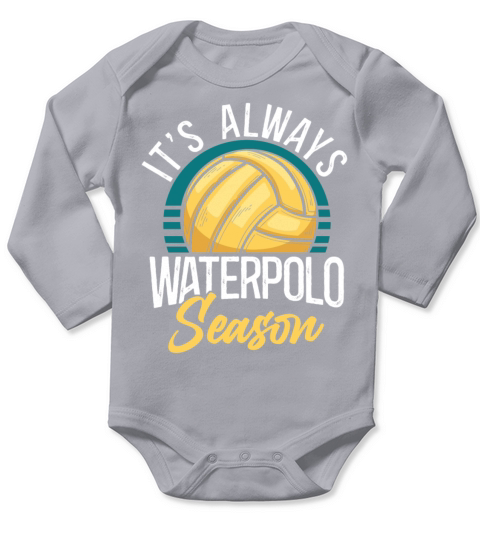 Water Polo Vintage Retro Its Long Sleeve Baby One-Piece