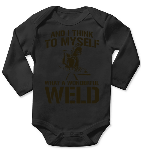 Welder Welding Pun Vintage And I Long Sleeve Baby One-Piece