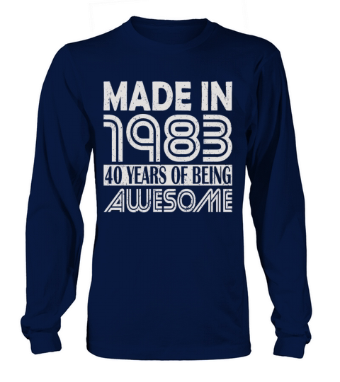 40th birthday vintage 1983 40 years Long sleeved Unisex
