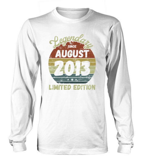 August 2013 - Vintage Birthday Present Long sleeved Unisex