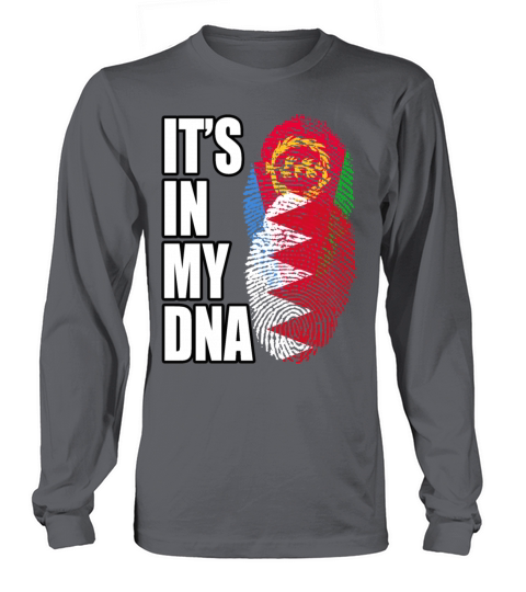 Eritrean And Bahraini Mix Heritage DNA Flag Long sleeved Unisex