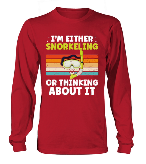 Funny Snorkeling Dive Design For Snorkeler Cool Long sleeved Unisex