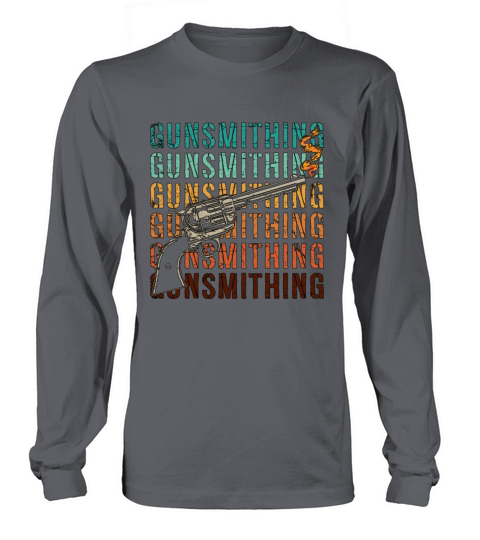 Gunsmith Retro Pistol Shooter Gun Fixer Gunsmiths Long sleeved Unisex