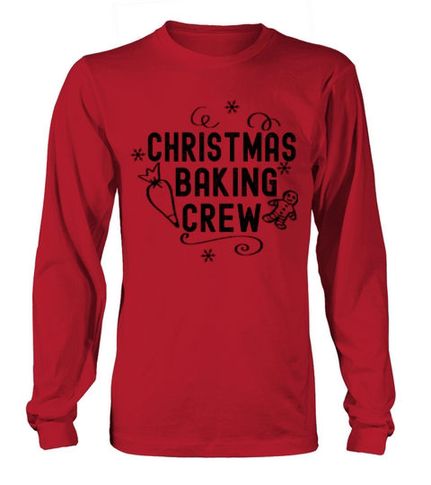 Merry Christmas Baking Crew Grunge Matching Pajama Long sleeved Unisex