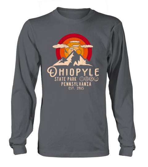 Ohiopyle State Park Pennsylvania - retro camping Long sleeved Unisex