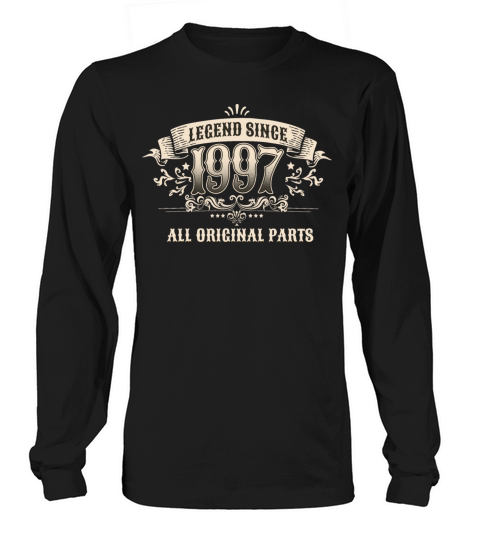 Retro Vintage Legend Since 1997 Original Parts Long sleeved Unisex
