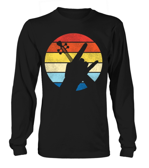 Violin Violinist Retro Vintage Long sleeved Unisex