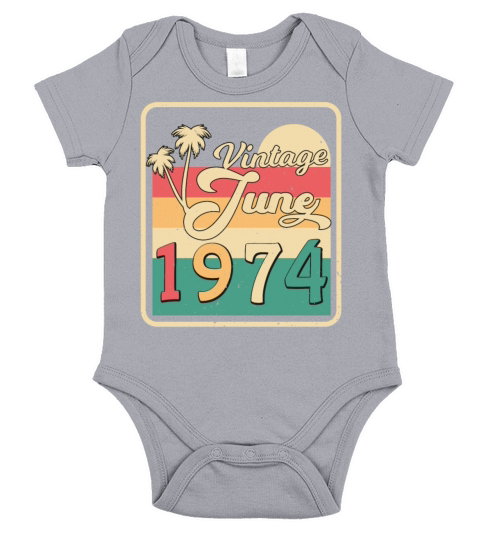1974 June Vintage Short Sleeve Baby One-Piece