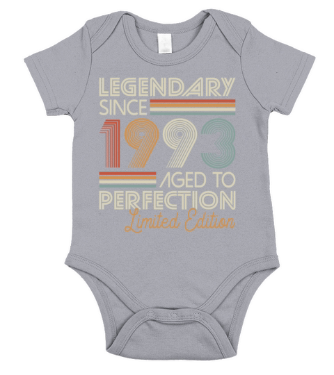30th birthday vintage 1993 legendary since 1993 Short Sleeve Baby One-Piece