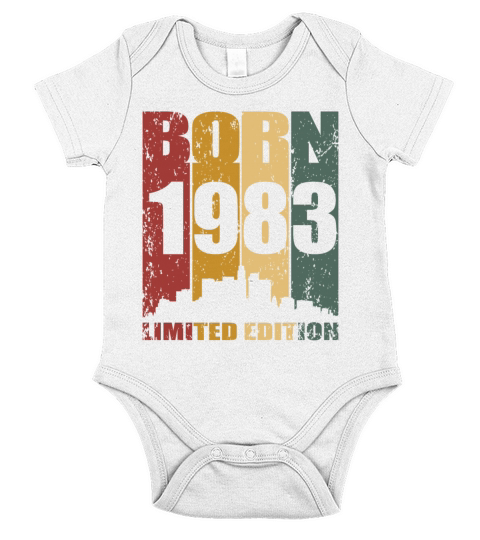 40th birthday born 1983 limited edition Short Sleeve Baby One-Piece
