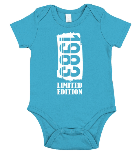 40th birthday vintage 1983 limited edition Short Sleeve Baby One-Piece