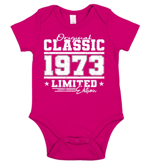 50th birthday original classic 1973 Short Sleeve Baby One-Piece