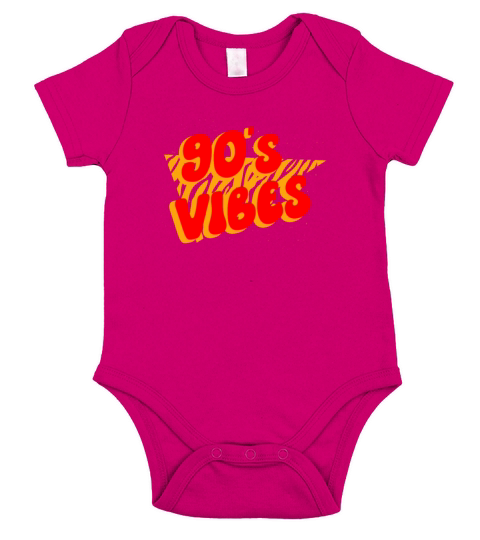 90s Vibe Nineties Decade 1990 Vintage 90s Party Short Sleeve Baby One-Piece