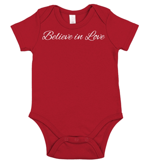 Believe in Love Short Sleeve Baby One-Piece