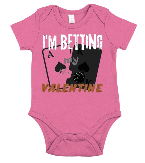 betting valentines Cool casino winner number Short Sleeve Baby One-Piece