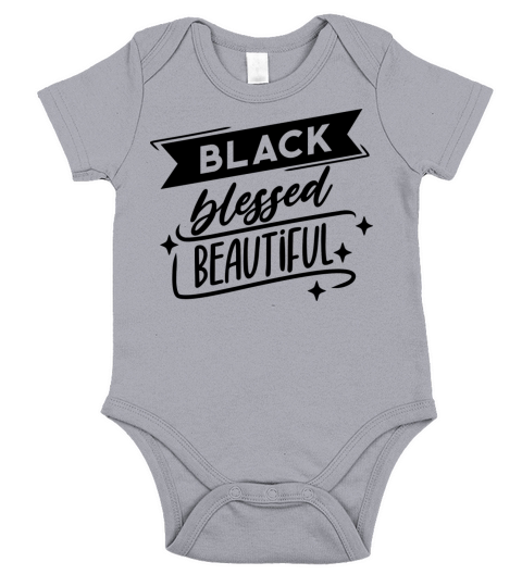 black blessed beautiful Short Sleeve Baby One-Piece