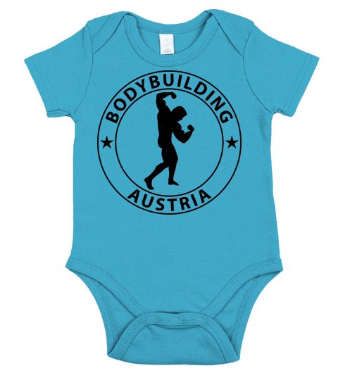 Bodybuilding Austria Short Sleeve Baby One-Piece