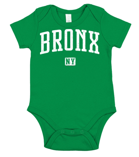 Bronx New York Vintage Short Sleeve Baby One-Piece