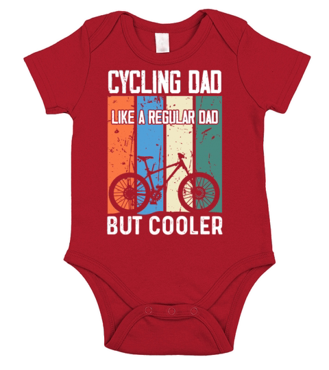 Cycling Dad Like A Regular Dad But Cooler Short Sleeve Baby One-Piece