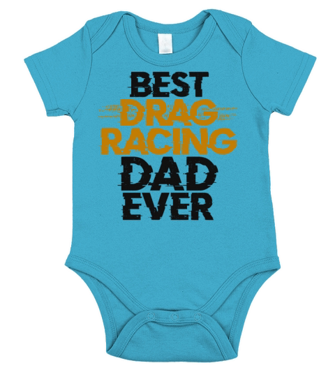 Drag Racing Race Car Dad Vintage Short Sleeve Baby One-Piece