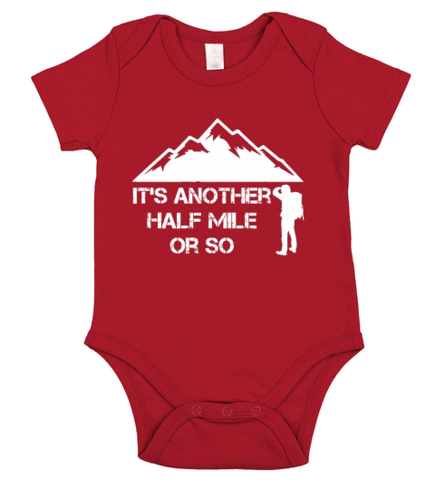 Funny Hiking Gift For Nature Hike - Half Mile Or S Short Sleeve Baby One-Piece