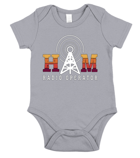 Ham Radio Operator Frequency Loves Amateur Radio Short Sleeve Baby One-Piece