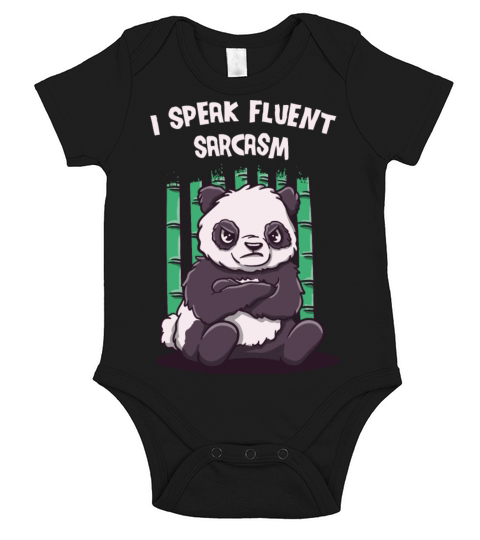 I Speak Fluent Sarcasm Funny Friends Humor Buddy S Short Sleeve Baby One-Piece
