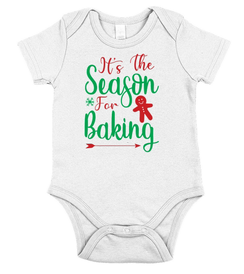 Its The Season For Baking Short Sleeve Baby One-Piece