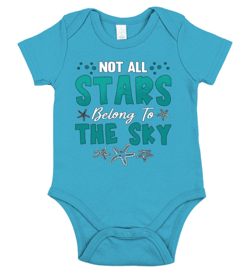 Marine Biology Not All Stars Belong To Marine Life Short Sleeve Baby One-Piece