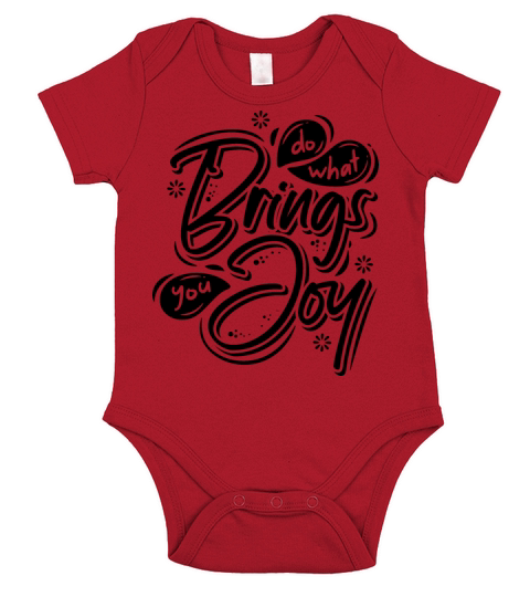 Quotes - Do what brings you joy Short Sleeve Baby One-Piece