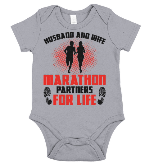 Running Runner Half Marathon Short Sleeve Baby One-Piece