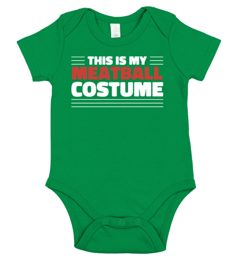 This Is My Meatball Costume Short Sleeve Baby One-Piece