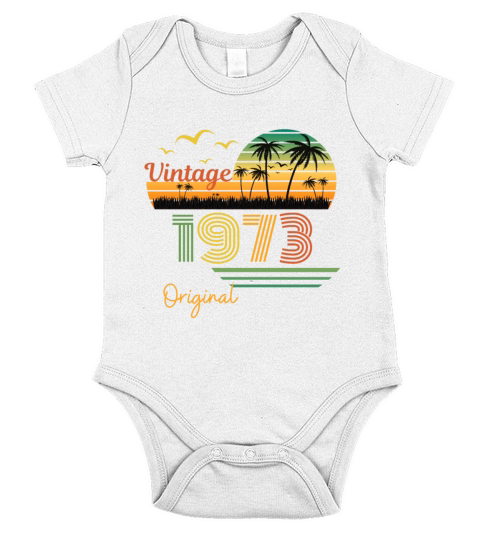 vintage original 1973 Short Sleeve Baby One-Piece