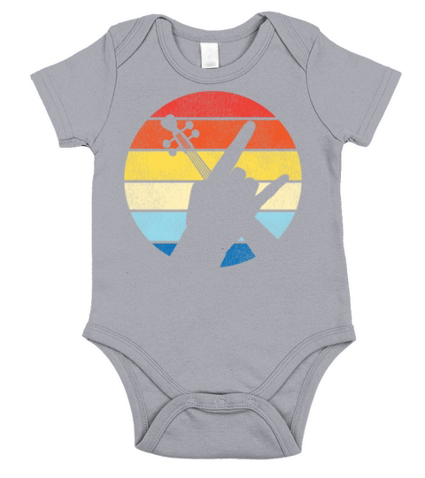 Violin Violinist Retro Vintage Short Sleeve Baby One-Piece