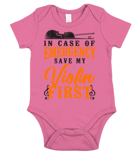 Violin Violinist Vintage In Case Short Sleeve Baby One-Piece