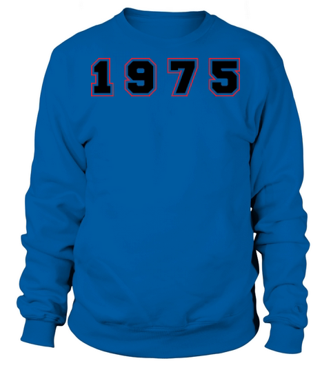 1975 Year Number Sweatshirt Unisex