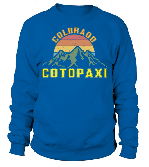Colorado Cotopaxi Vintage Mountains Hiking Wildlif Sweatshirt Unisex