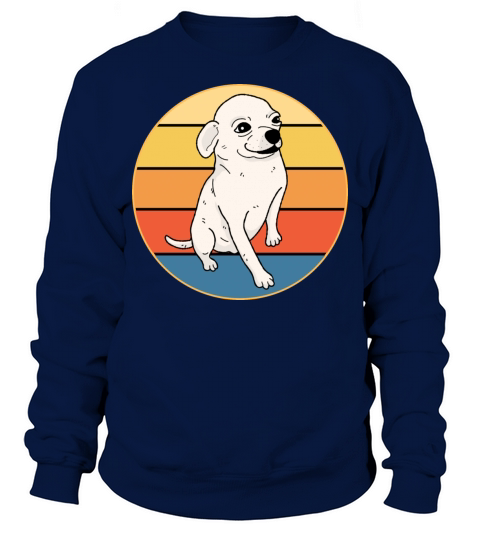 Cute Chihuahua Dog Breed Vintage Retro Sunset Sweatshirt Unisex