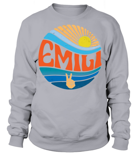 Emili Shirt Vintage Sunset Emili Groovy Tie Dye Sweatshirt Unisex