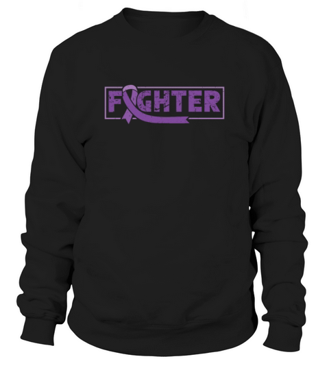 Epilepsy Fighter Purple Ribbon Epileptic Epilepsy Sweatshirt Unisex