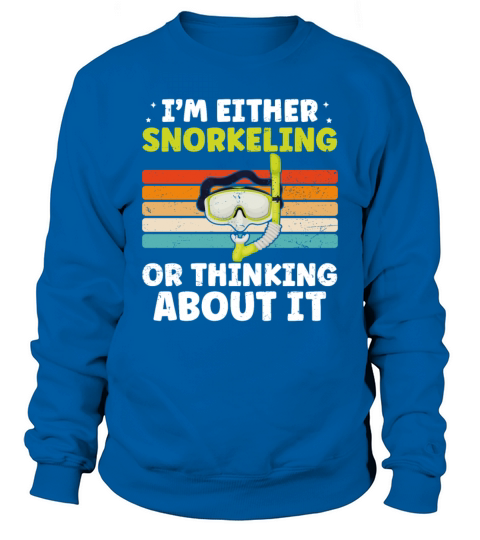 Funny Snorkeling Dive Design For Snorkeler Cool Sweatshirt Unisex